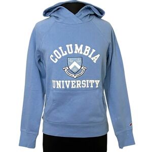 League Columbia University Hoodie Light Blue Embroidered Sweatshirt Small S NWT